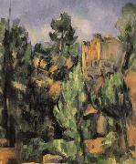 Paul Cezanne landscape rocks 3 painting